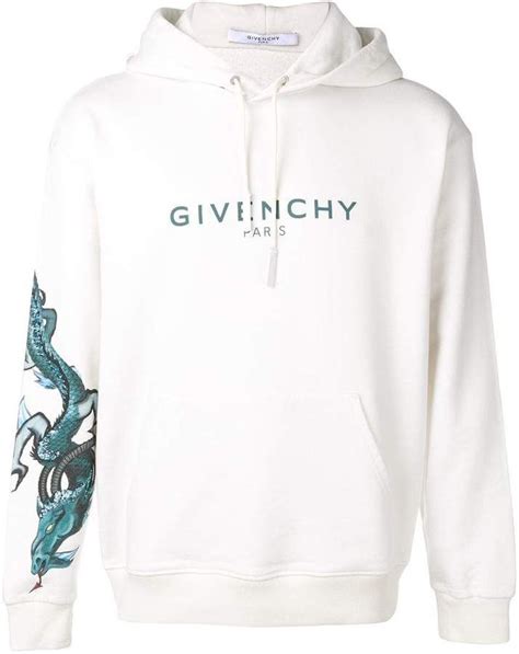 givenchy hoodie blue dragon|givenchy sweatshirt sale.